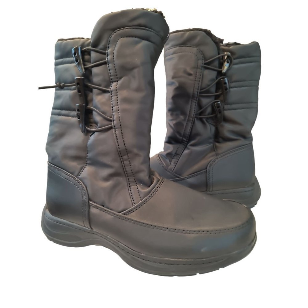 Sporto Womens Dana‎ Black MidCalf Cold Weather Snow Winter Boots Size US 7 M